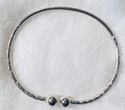 Child Ball West Indian Sterling Silver Bangles