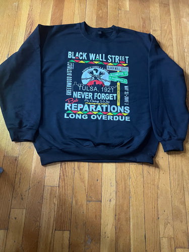 NEW!!! Black Wall Street Crew Sweatshirt
