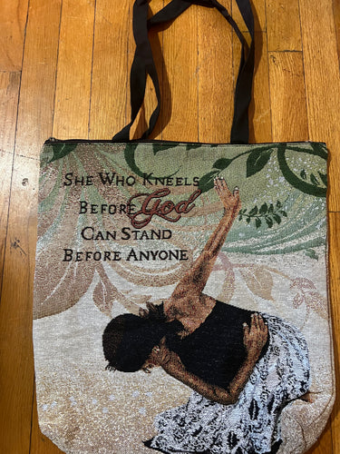 NEW!!! She Who Kneels Woven Tote Bag