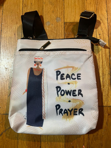 NEW!!! Peace, Power, Prayer Travel Purse