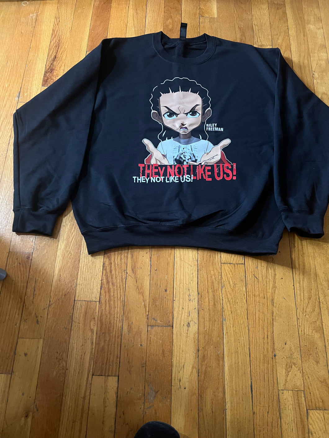 NEW!!! They Not Like Us Boondocks Crew Sweatshirt
