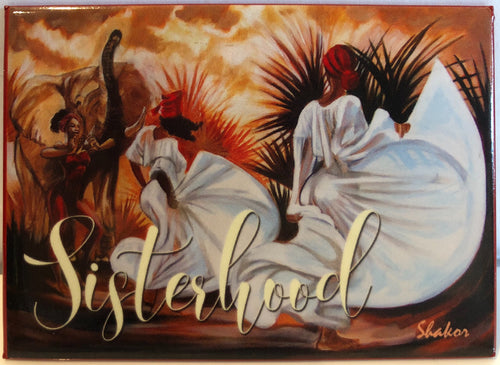Sisterhood Yellowish Lettering Magnet