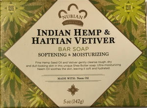 Indian Hemp & Haitian Vetiver Bar Soap "Out of stock"