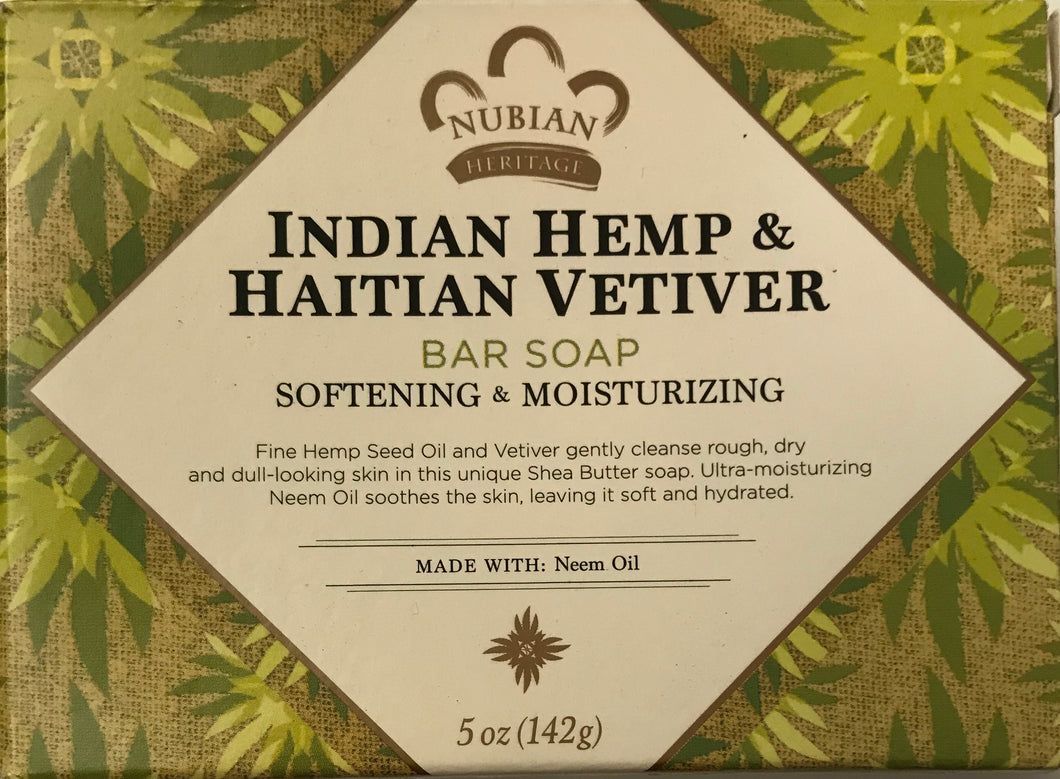 Indian Hemp & Haitian Vetiver Bar Soap 