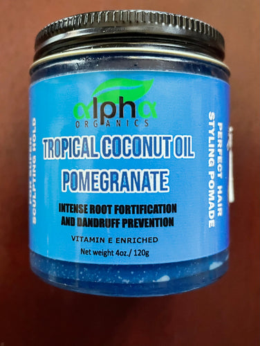 NEW!!! Tropical Coconut Oil Pomegranate Alpha Organics Hair Pomade