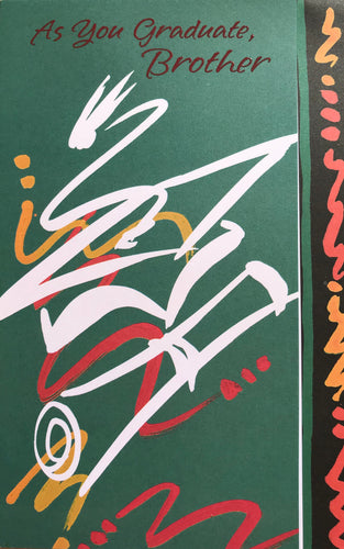 As you graduate Brother   Graduation Card