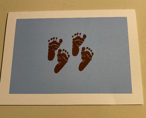 NEW!!! New Born-Male Blank Note Card