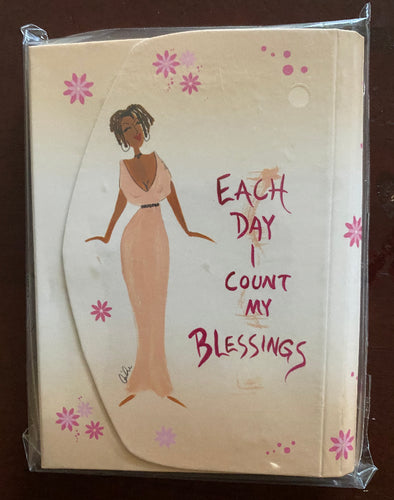 NEW!!! Each Day I Count My Blessings Note Pad Purse Pal