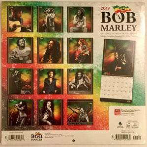 Bob Marley Calendar 2019 Wall Calendar