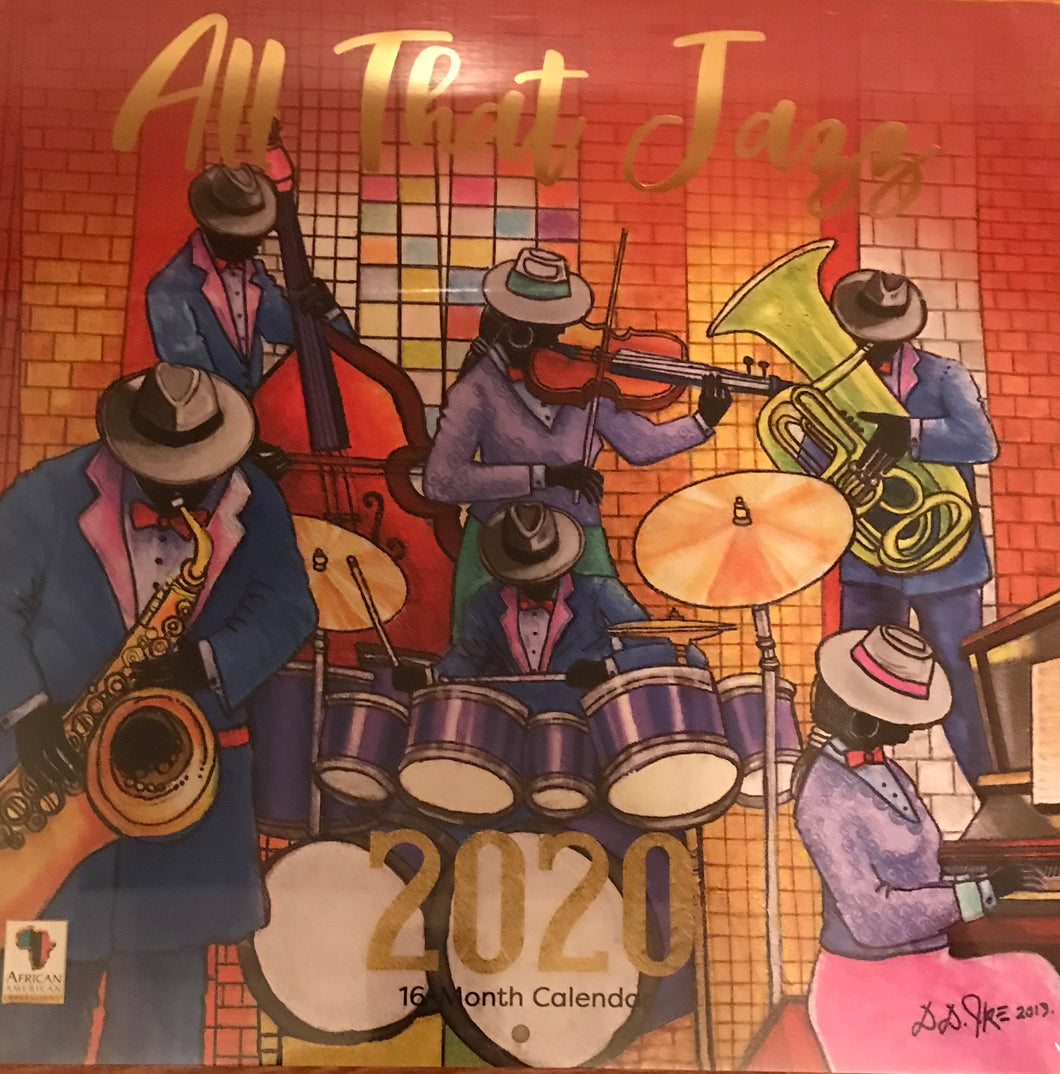 All That Jazz 2020 Wall Calendar