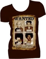 NEW!!! Wanted-Well Behaved Woman Rarely Make a History T- Shirt - Female Cut