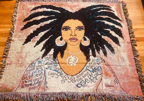 NEW!!!  Nubian Queen Throw
