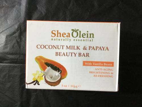 NEW!!! Shea Olein Coconut Milk & Papaya Beauty Bar