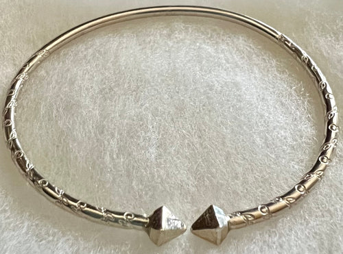 Infant Acorn West Indian Sterling Silver Bangles