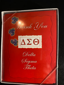 NEW!!! Delta Sigma Theta Thank You Blank Note Cards