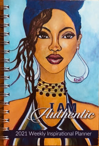 NEW!!! I Am Authentic 2021 Weekly Inspirational Planner