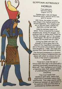HORUS Astrology  Egyptian Postcard