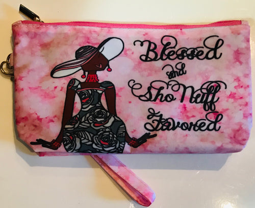 Blessed And Sho Nuff Favored Cosmetic Pouche