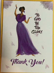 A Note of Thanks/ To God Be the Glory Assorted Bagged Blank Thank You Cards By C Wallace