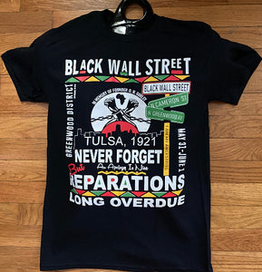 NEW!!! Black Wall Street T- Shirts