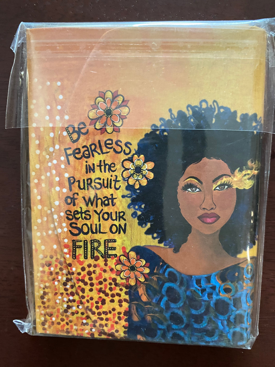 NEW!!! Be Fearless in the Pursuit of What Sets Your SOUL ON FIRE Note Pad Purse Pal
