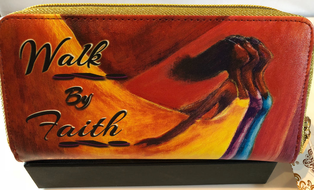 Walk by Faith Long Wallet