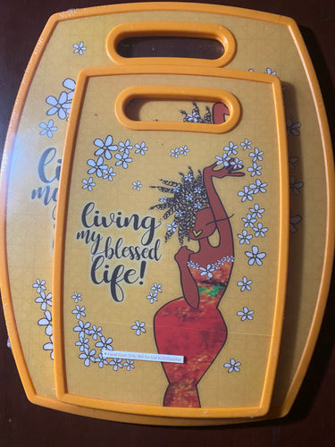 NEW!!! Living my blessed Life Cutting Board