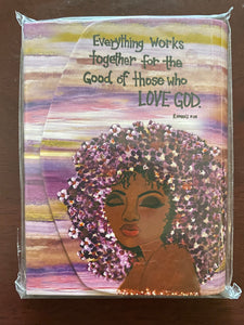NEW!!! Everything Works together for the Good of those who LOVE GOD Note Pad Purse Pal