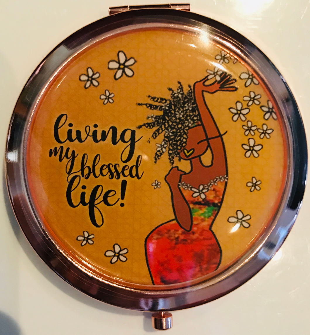 Living Your Best Life Cosmetic Mirror