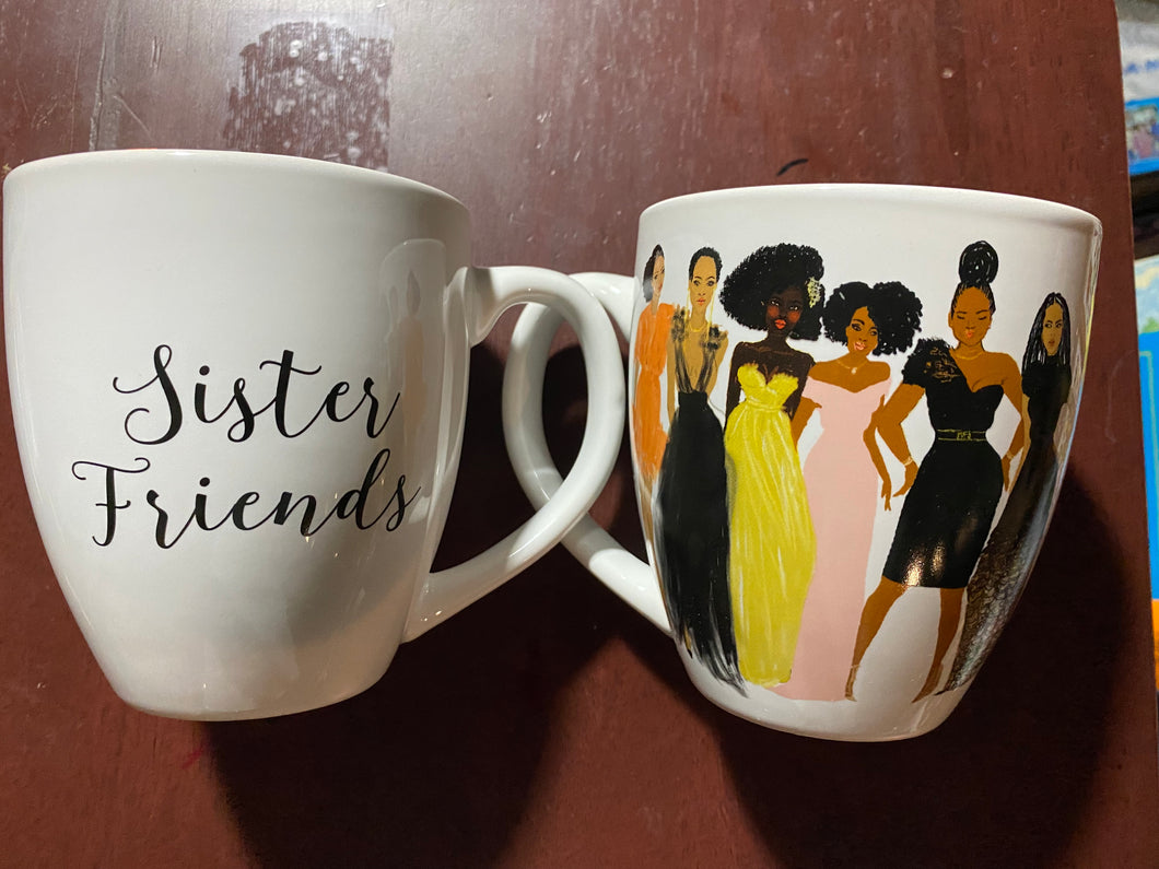 NEW!!! Sister Friends Latte Mug