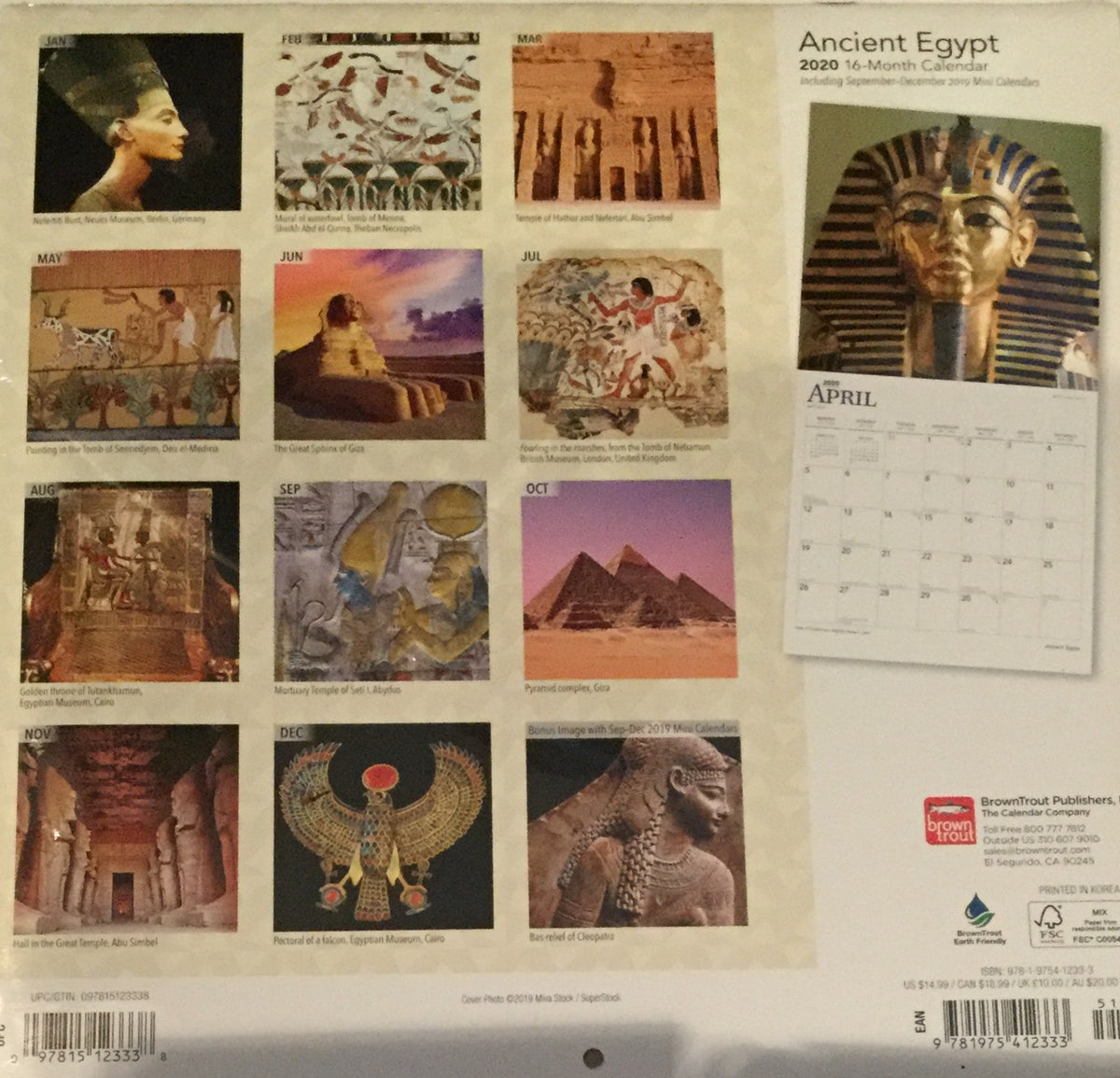 Ancient Egypt 2020 Wall Calendar – Yakubs Collections