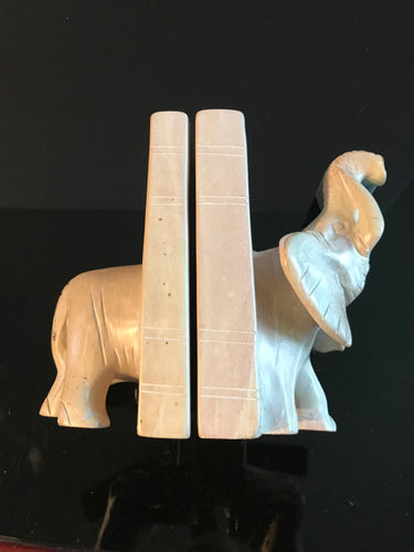 Book Ends  Elephant  Soapstone