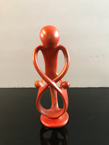 Man & Two Children Figurine