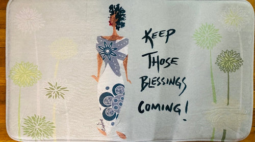 NEW!!! Keep Those Blessings Coming Memory Foam Bath Mat