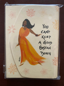 NEW!!! You Can’t Keep A Good Sistah Down Note Pad Purse Pal