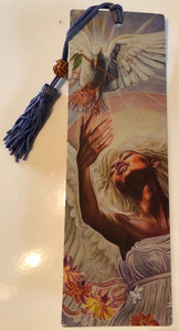 Angel and Dove With Olive Branch Bookmark