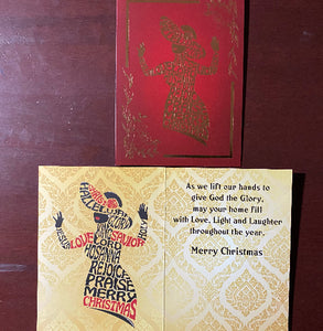 NEW!!! Lady in Gold Christmas Cards