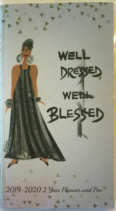 Well Dressed Well Blessed 2 Year Pocket Planner 2019 & 2020