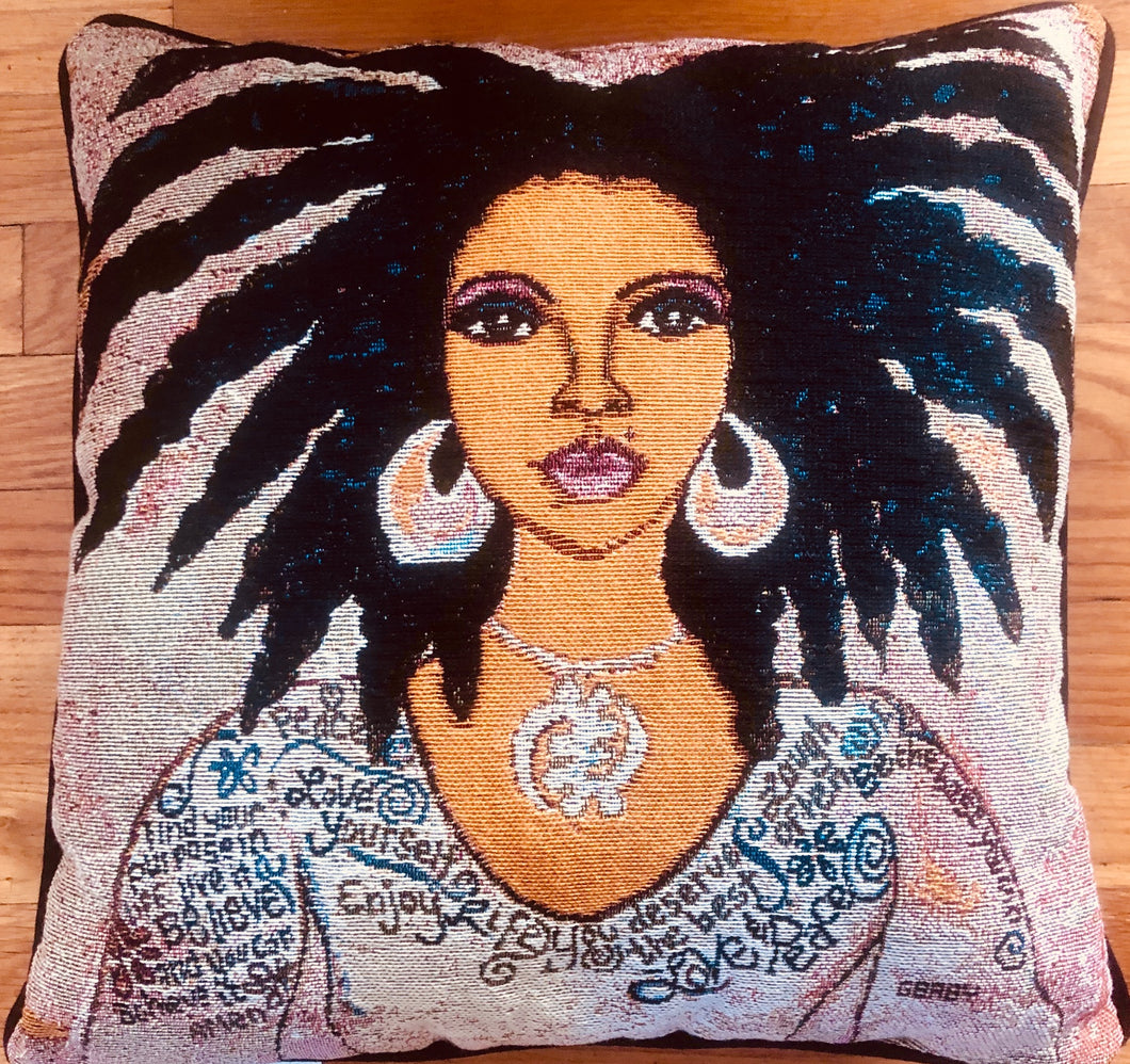 Nubian Queen Stuffed Pillow