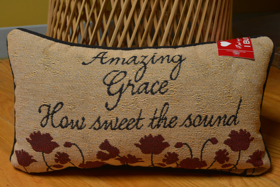 Amazing Grace How Sweet the Sound Pillow