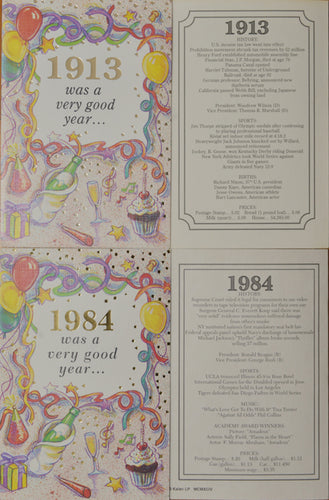 Happy Birthday Birth Year Cards