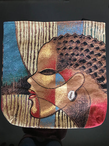 Composite of a woman, Woven Tote Bag