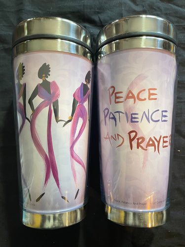 Peace, Patience and Prayer Travel Mug