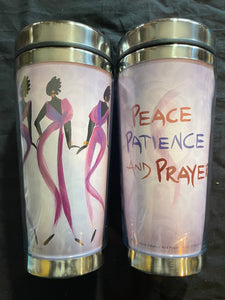 Peace, Patience and Prayer Travel Mug