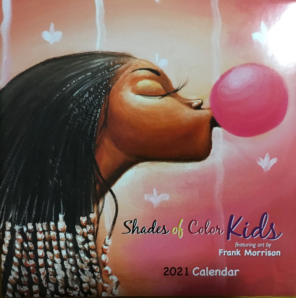 NEW!!! Shades of Color Kids 2021 Wall Calendar