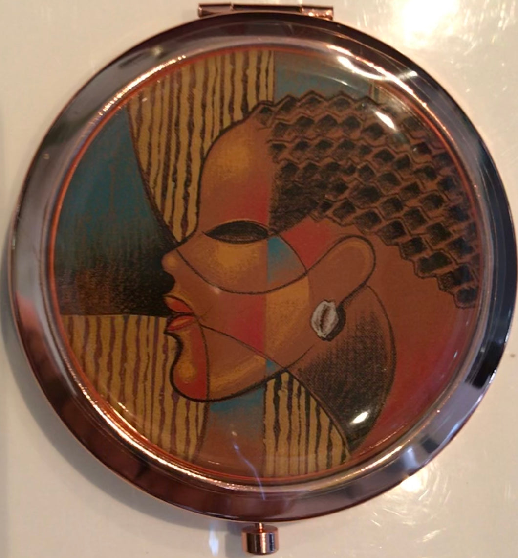 Composite Of A Woman Cosmetic Mirror