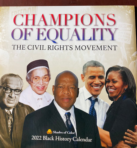 Champions of Equality 2022 Calendar