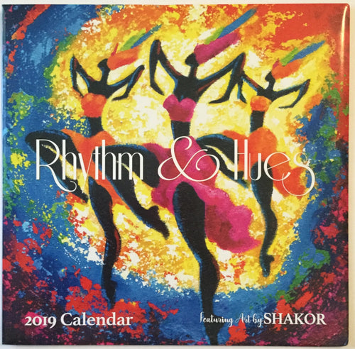 Rhythm & Hues by Shakor Wall Calendar 2019