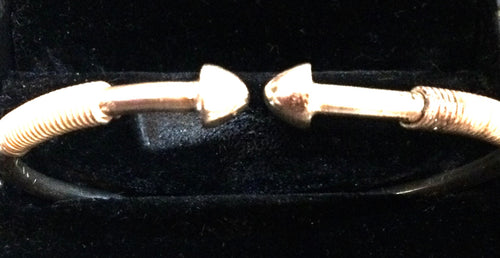 West Indian Sterling Silver Adult Bullet Head Bracelet