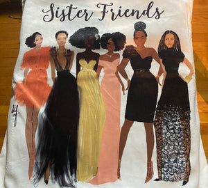 NEW!!! Sister Friends Pillow Cover